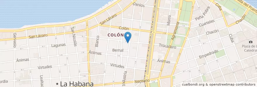 Mapa de ubicacion de Vitola en キューバ, La Habana, Centro Habana.
