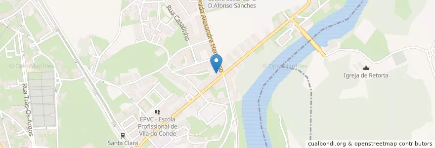 Mapa de ubicacion de Pacheco's en Portugal, Norte, Área Metropolitana Do Porto, Porto, Vila Do Conde.