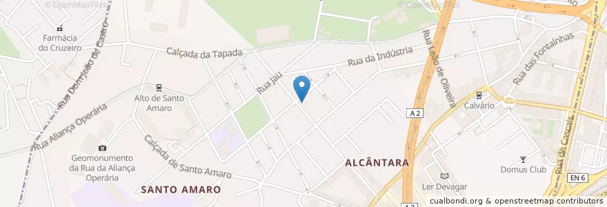 Mapa de ubicacion de Café de finca en ポルトガル, Área Metropolitana De Lisboa, Lisboa, Grande Lisboa, リスボン, Alcântara.