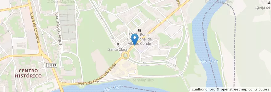 Mapa de ubicacion de Café Mesquita en Portugal, Norte, Área Metropolitana Do Porto, Porto, Vila Do Conde, Vila Do Conde.