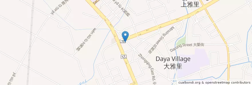 Mapa de ubicacion de 君悅美學牙醫診所 en Taiwan, Taichung, Distretto Di Daya.