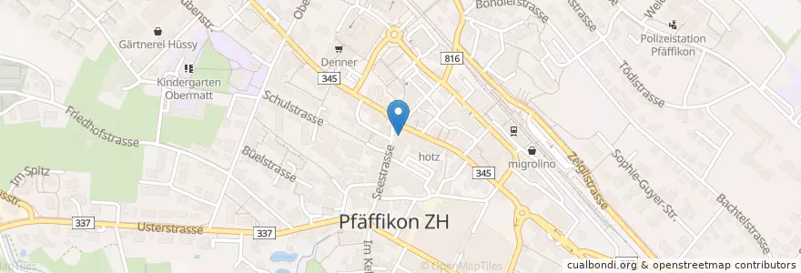 Mapa de ubicacion de Kay Yu en Suisse, Zurich, Bezirk Pfäffikon, Pfäffikon.