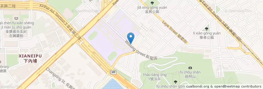 Mapa de ubicacion de 福得早餐坊 en 台湾, 新北市, 台北市, 大安区.