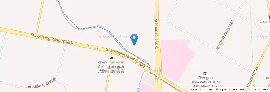 Mapa de ubicacion de 四川广播电视大学 en China, Sichuan, 成都市, 金牛区.