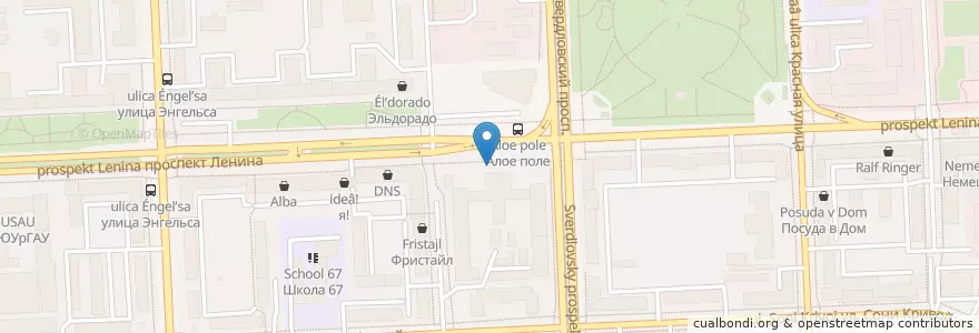 Mapa de ubicacion de Blueberry en 俄罗斯/俄羅斯, Уральский Федеральный Округ, 车里雅宾斯克州, Челябинский Городской Округ.