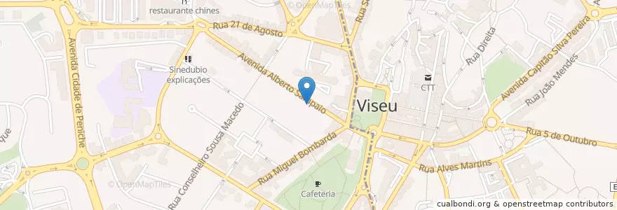 Mapa de ubicacion de Oralvis en 葡萄牙, Centro, Viseu, Viseu Dão-Lafões, Viseu, União Das Freguesias De Viseu.