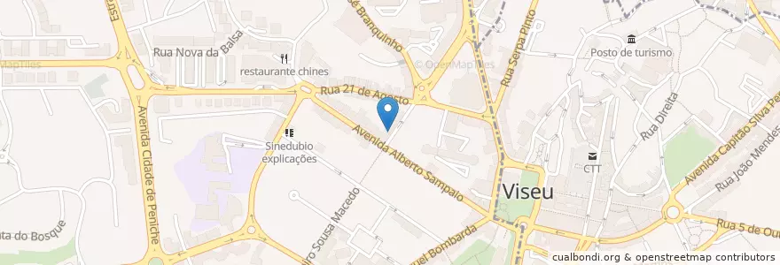 Mapa de ubicacion de Clínica Obstétrica e Ginecológica en 葡萄牙, Centro, Viseu, Viseu Dão-Lafões, Viseu, União Das Freguesias De Viseu.