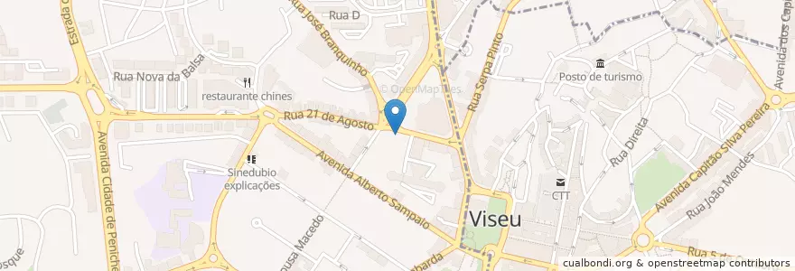 Mapa de ubicacion de Igreja Evangélica - Assembleia de Deus en 포르투갈, Centro, Viseu, Viseu Dão-Lafões, Viseu, União Das Freguesias De Viseu.