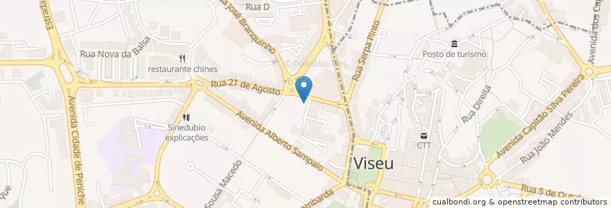 Mapa de ubicacion de Dr. César Branquinho en 포르투갈, Centro, Viseu, Viseu Dão-Lafões, Viseu, União Das Freguesias De Viseu.