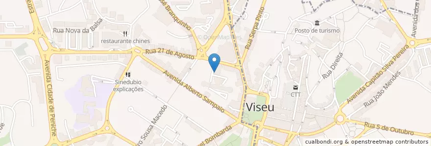Mapa de ubicacion de Faraó Bar en Portekiz, Centro, Viseu, Viseu Dão-Lafões, Viseu, União Das Freguesias De Viseu.