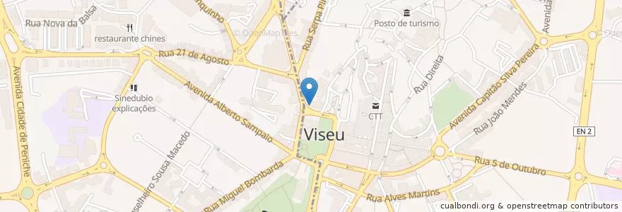 Mapa de ubicacion de Capuchinha do Rossio en 포르투갈, Centro, Viseu, Viseu Dão-Lafões, Viseu, União Das Freguesias De Viseu.