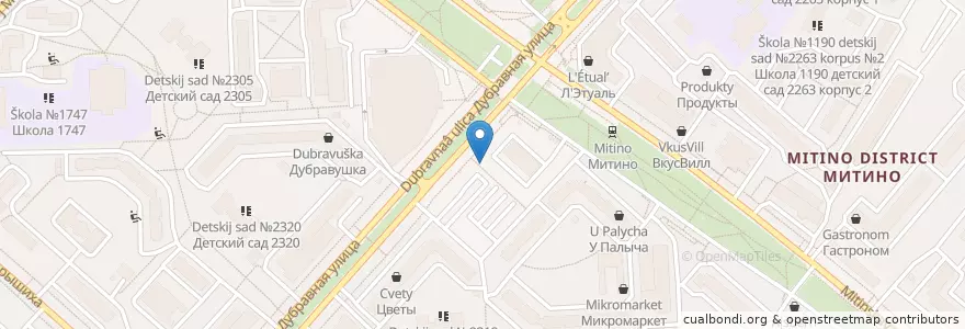 Mapa de ubicacion de Городской туалет en Russie, District Fédéral Central, Moscou, Северо-Западный Административный Округ, Район Митино.