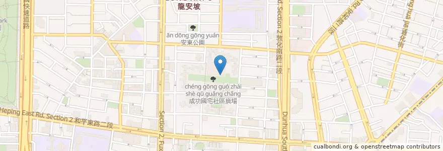 Mapa de ubicacion de 呷尚寶早餐店 en 臺灣, 新北市, 臺北市, 大安區.