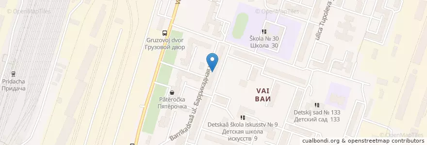 Mapa de ubicacion de Вита en Russie, District Fédéral Central, Oblast De Voronej, Городской Округ Воронеж.