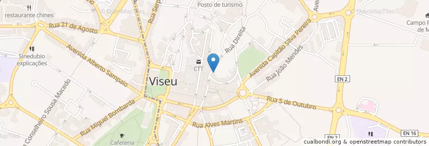 Mapa de ubicacion de O Pateo en Portugal, Centre, Viseu, Viseu Dão-Lafões, Viseu, União Das Freguesias De Viseu.