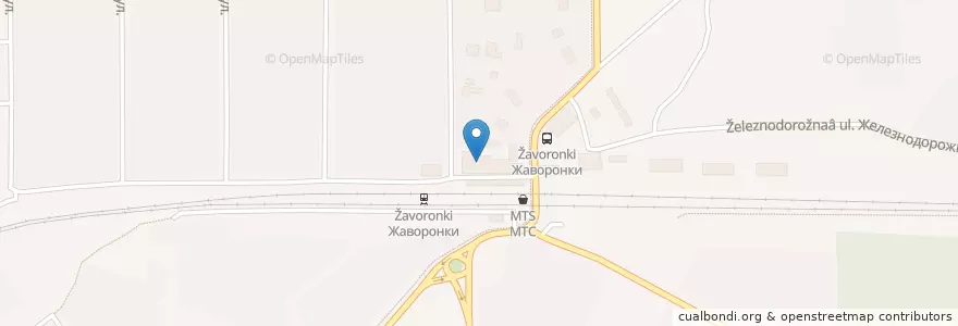 Mapa de ubicacion de Жаворонок en Rusia, Центральный Федеральный Округ, Московская Область, Одинцовский Городской Округ.