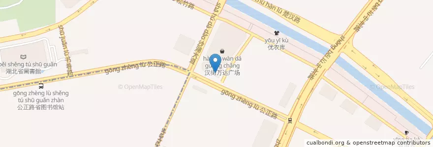 Mapa de ubicacion de IMAX en China, Hubei, Wuhan, Wuchang District, 水果湖街道.