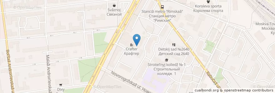 Mapa de ubicacion de pausa caffe en Russia, Distretto Federale Centrale, Москва, Центральный Административный Округ, Таганский Район.