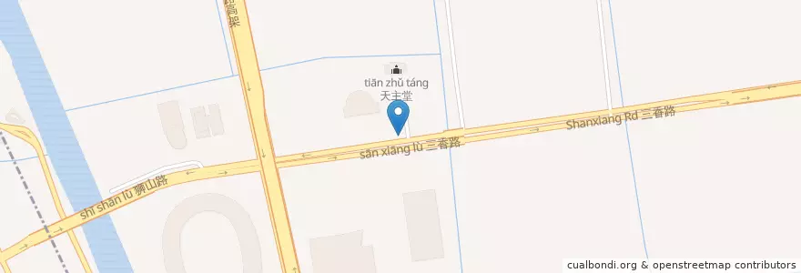 Mapa de ubicacion de 附二医院 en 中国, 苏州市, 江苏省, 金阊街道, 姑苏区.
