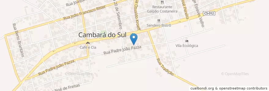 Mapa de ubicacion de Pingo de Gente en برزیل, منطقه جنوب برزیل, ریو گرانده جنوبی, Região Geográfica Imediata De Caxias Do Sul, Região Geográfica Intermediária De Caxias Do Sul, Cambará Do Sul.
