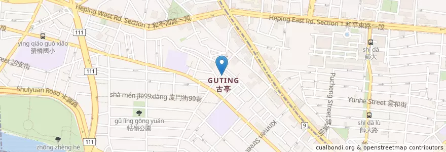 Mapa de ubicacion de Coffee Run Cafe en تايوان, تايبيه الجديدة, تايبيه, 中正區.