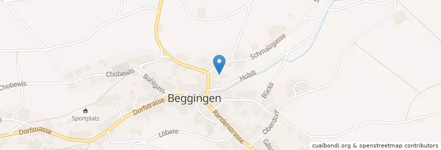 Mapa de ubicacion de Feuerwehr Magazin Beggingen en Switzerland, Schaffhausen, Beggingen.