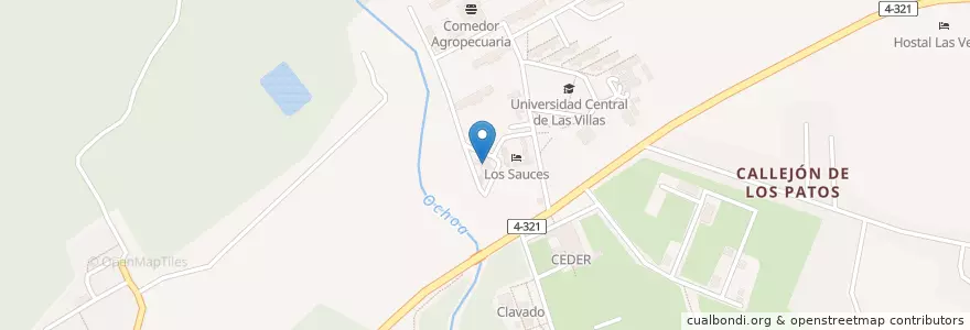 Mapa de ubicacion de Clínica Veterinaria UCLV en キューバ, Villa Clara, Santa Clara.