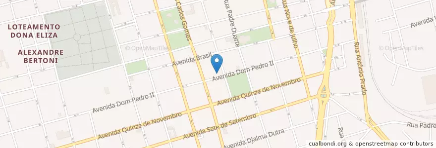 Mapa de ubicacion de Auditório José de Araújo Quirino dos Santos en Бразилия, Юго-Восточный Регион, Сан-Паулу, Região Geográfica Intermediária De Araraquara, Região Imediata De Araraquara, Araraquara.