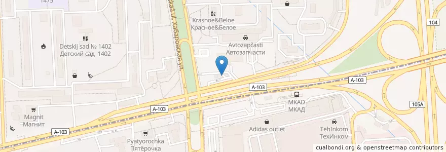 Mapa de ubicacion de Татнефть en روسيا, Центральный Федеральный Округ, Москва, Восточный Административный Округ, Район Северное Измайлово.