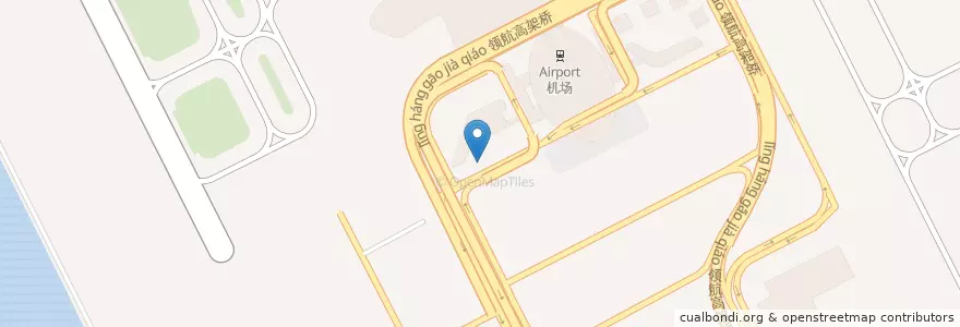 Mapa de ubicacion de 二号停车场 en 중국, 광둥성, 선전시, 宝安区.
