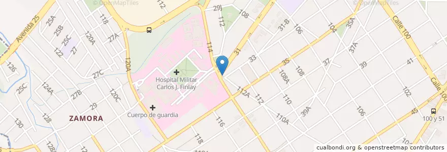 Mapa de ubicacion de Di tú en Küba, La Habana, Marianao, Playa.