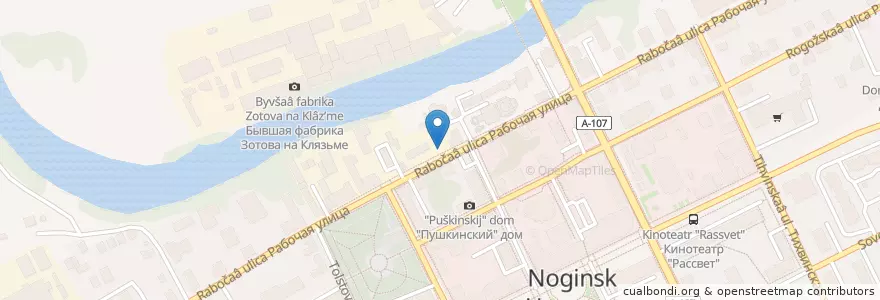Mapa de ubicacion de Додо пицца en Россия, Центральный Федеральный Округ, Московская Область, Богородский Городской Округ.