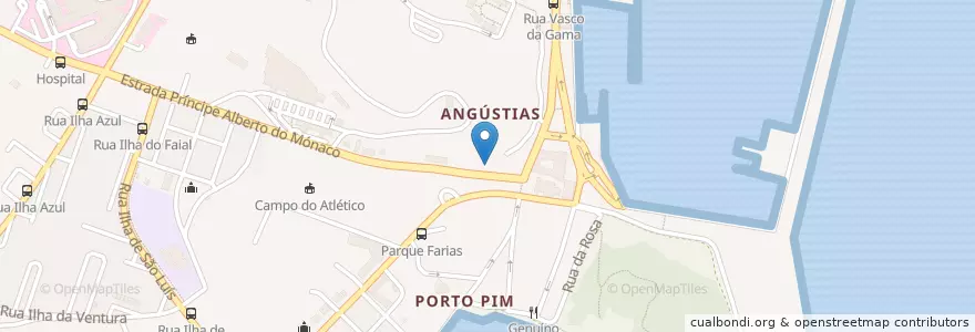 Mapa de ubicacion de Príncipe en Portugal, Açores, Faial, Horta, Horta (Angústias).
