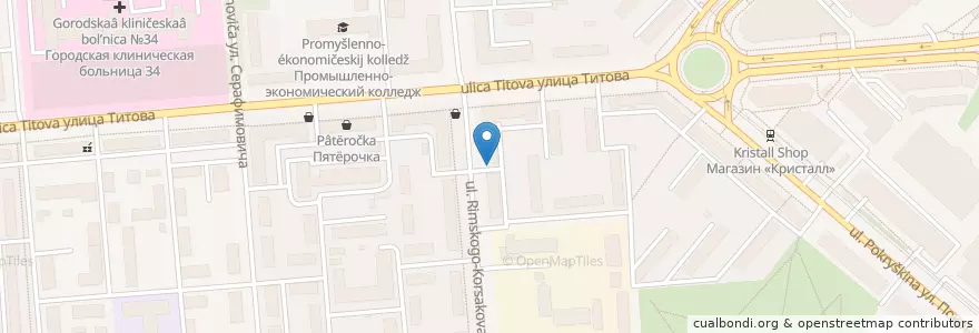 Mapa de ubicacion de Центр новых медицинских технологий en روسيا, Сибирский Федеральный Округ, نوفوسيبيرسك أوبلاست, Городской Округ Новосибирск.
