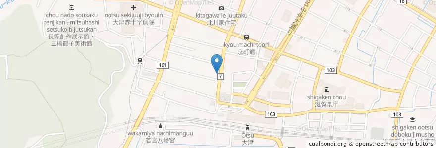 Mapa de ubicacion de みふく en Japão, 滋賀県, 大津市.