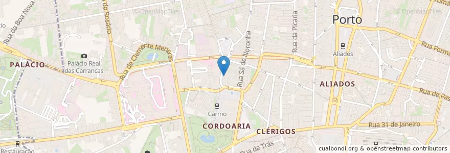 Mapa de ubicacion de Carmo Brewery en Portogallo, Nord, Área Metropolitana Do Porto, Porto, Porto, Cedofeita, Santo Ildefonso, Sé, Miragaia, São Nicolau E Vitória.