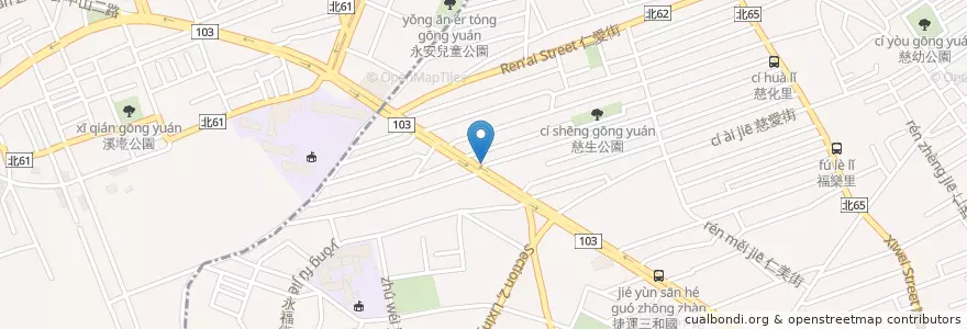 Mapa de ubicacion de 台新國際商業銀行 en Тайвань, Новый Тайбэй.