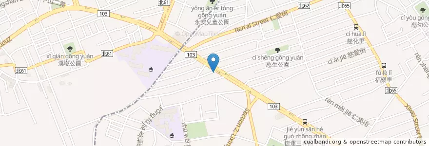 Mapa de ubicacion de Starbucks en Тайвань, Новый Тайбэй.