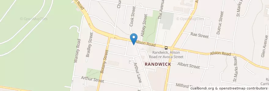 Mapa de ubicacion de Discount Pharmacy en 오스트레일리아, New South Wales, 시드니, Randwick City Council.