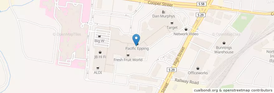 Mapa de ubicacion de Spuntino en Австралия, Виктория, City Of Whittlesea.