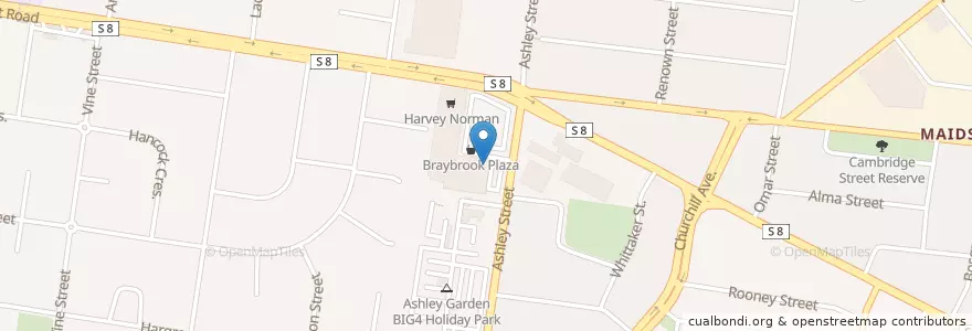 Mapa de ubicacion de Chemist King Pharmacy en Avustralya, Victoria, City Of Maribyrnong.