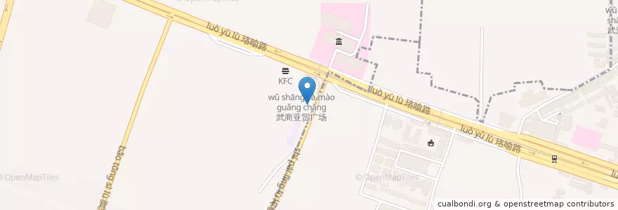 Mapa de ubicacion de McDonald's en Chine, Hubei, Wuhan, District De Wuchang, 中南路街道.