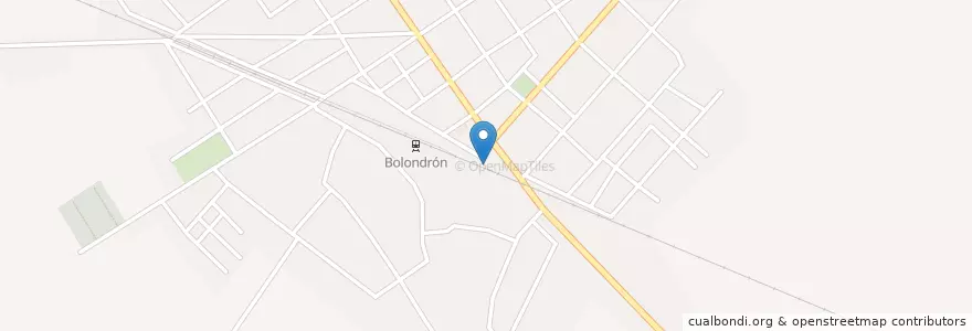 Mapa de ubicacion de Terminal Obnibus Bolondron en Cuba, Matanzas, Pedro Betancourt.