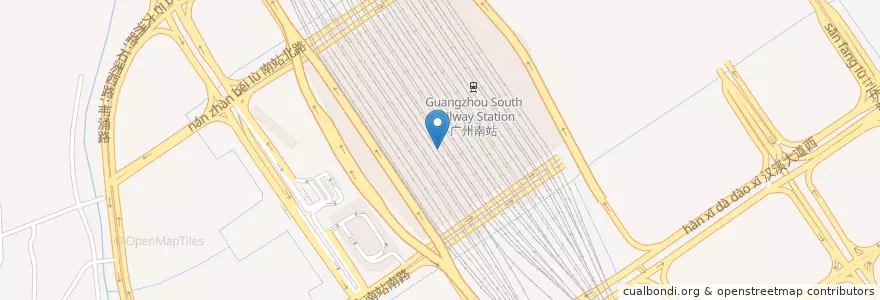 Mapa de ubicacion de 麦当劳 en 中国, 広東省, 広州市, 番禺区.