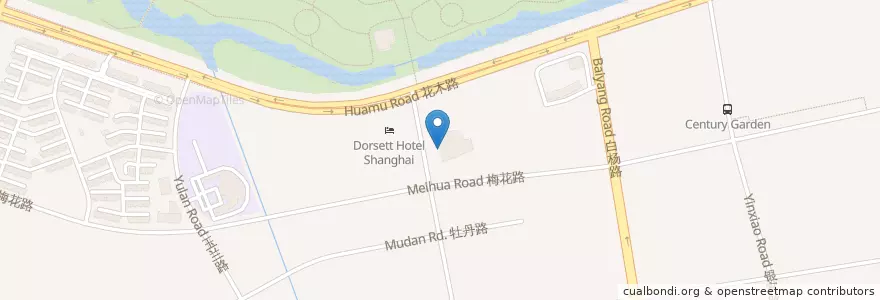 Mapa de ubicacion de 星巴克 en 中国, 上海市, 浦东新区.