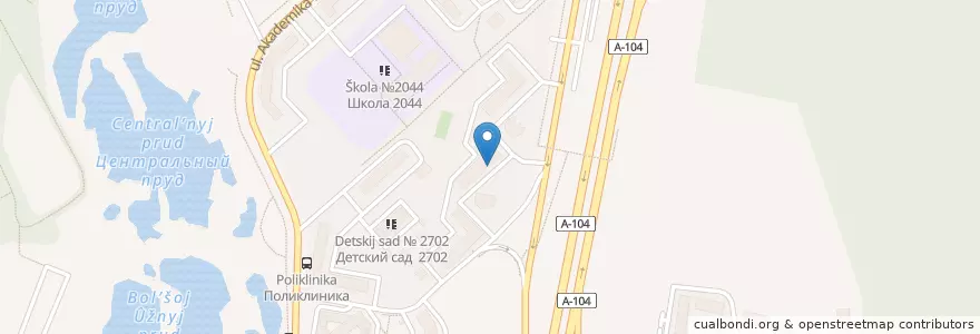 Mapa de ubicacion de Медок en Rusia, Distrito Federal Central, Москва, Северо-Восточный Административный Округ, Район Северный.