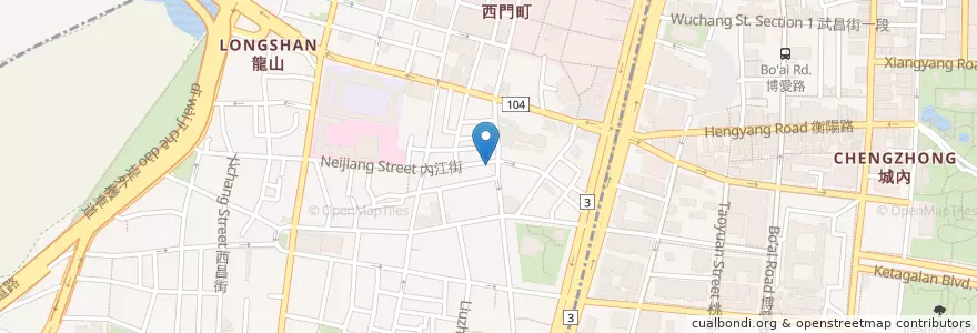 Mapa de ubicacion de 永興自助餐 en 臺灣, 新北市, 臺北市, 萬華區.