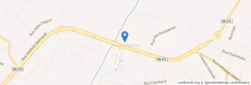 Mapa de ubicacion de Itaú en Brezilya, Güney Bölgesi, Paraná, Região Geográfica Intermediária De Curitiba, Região Metropolitana De Curitiba, Microrregião De Curitiba, Colombo.