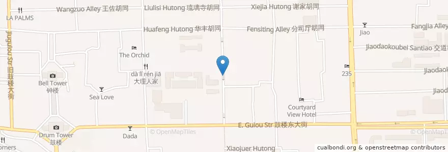 Mapa de ubicacion de Santoor en 中国, 北京市, 河北省, 东城区.