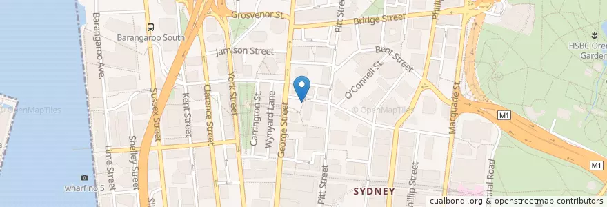 Mapa de ubicacion de GPO Box Centre en Australia, Nueva Gales Del Sur, Council Of The City Of Sydney, Sydney.